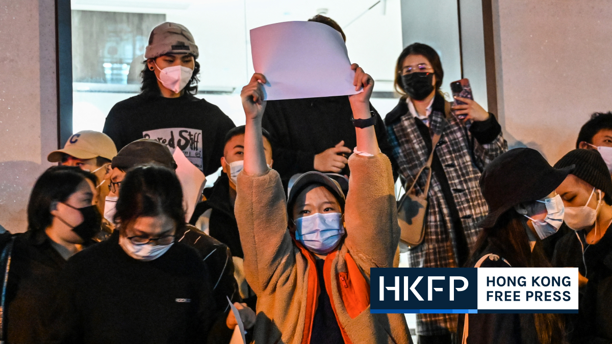 Chinese filmmaker charged over documentary about Covid-19 ‘white paper’ protests