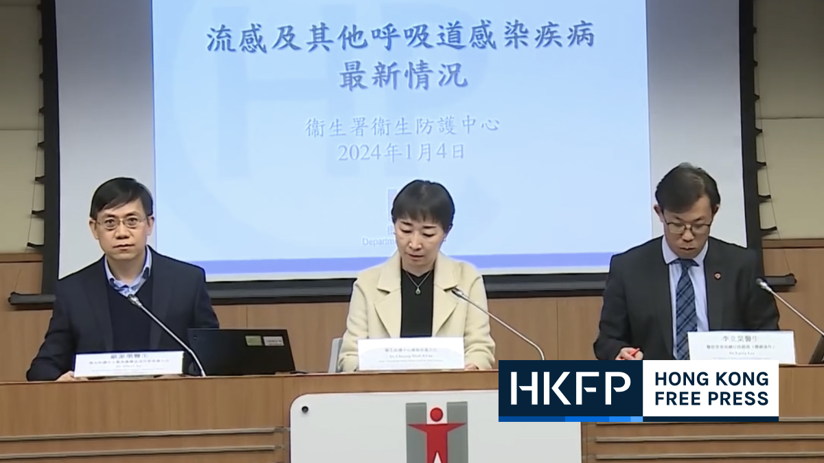 Hongkongers urged to mask up and get jabbed as peak flu season approaches