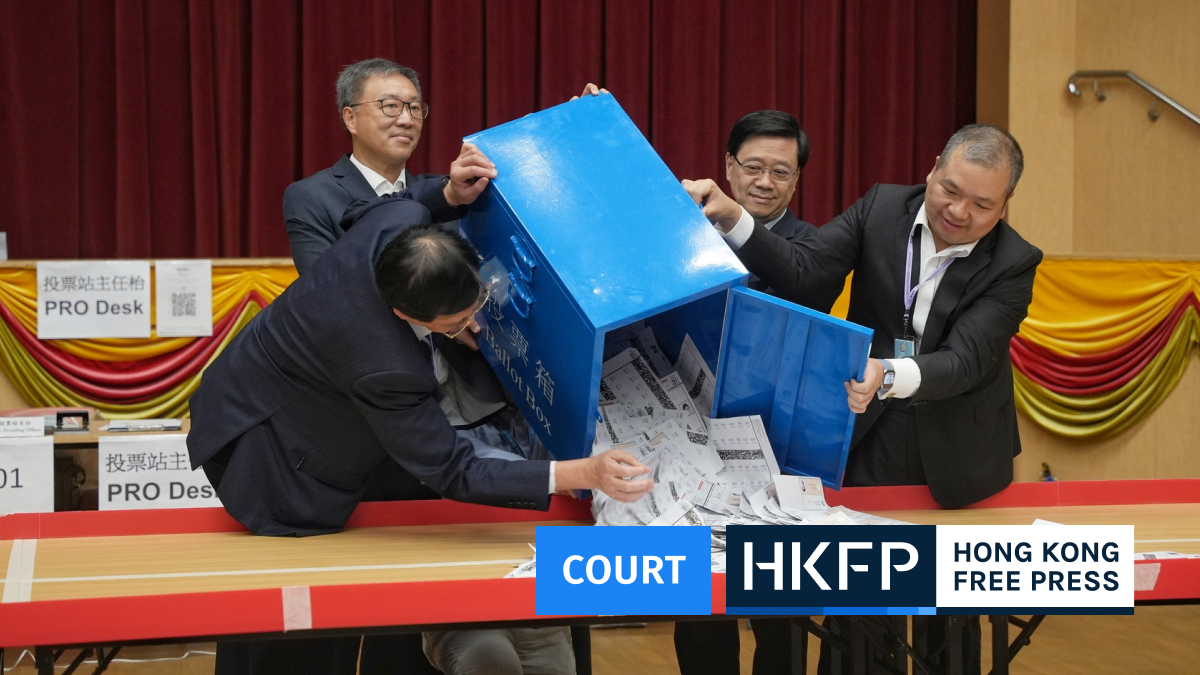 Hong Kong woman given suspended sentence over reposting call to boycott ‘patriots’ District Council election